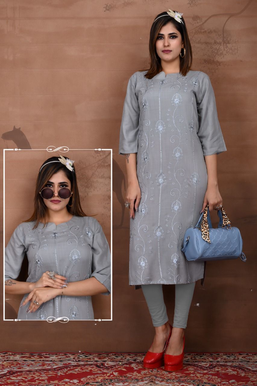 Sajni 2 Ethnic Regular Wear Rayon Slub Latest Designer Kurti Collection